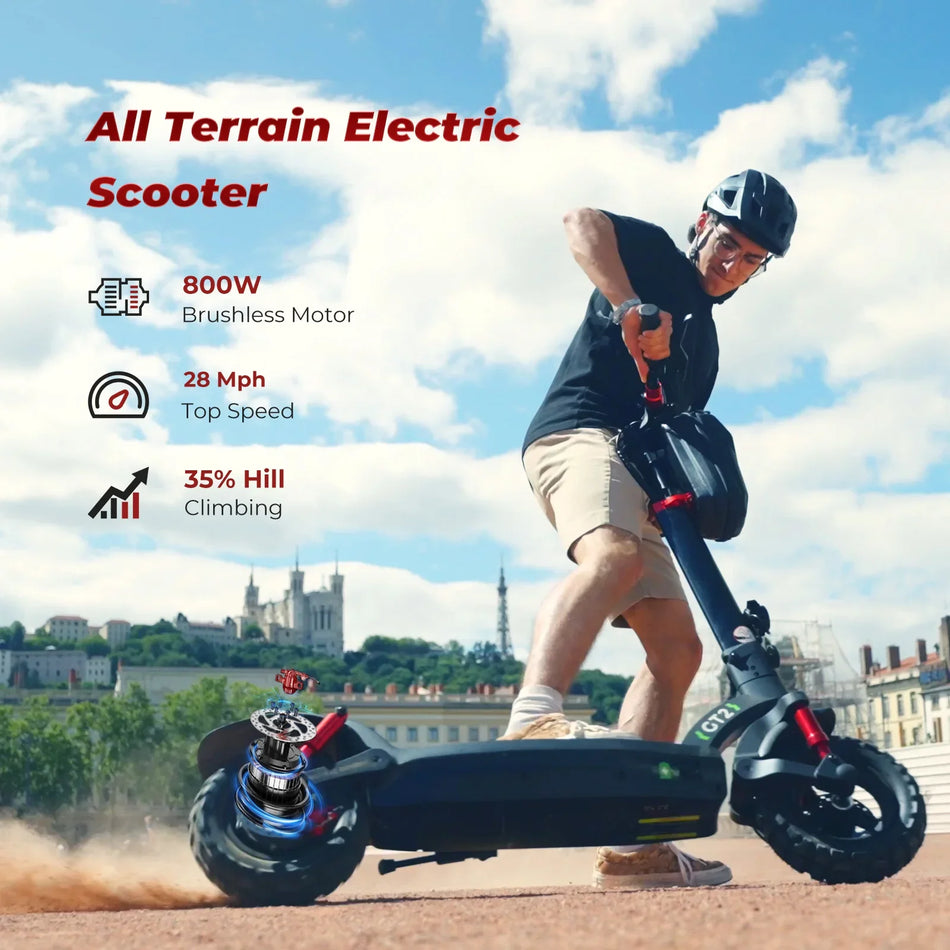 Isinwheel DeGT2 Ηλεκτρικό Σκούτερ 500W 48V 11in Ελαστικά Εκτός Δρόμου