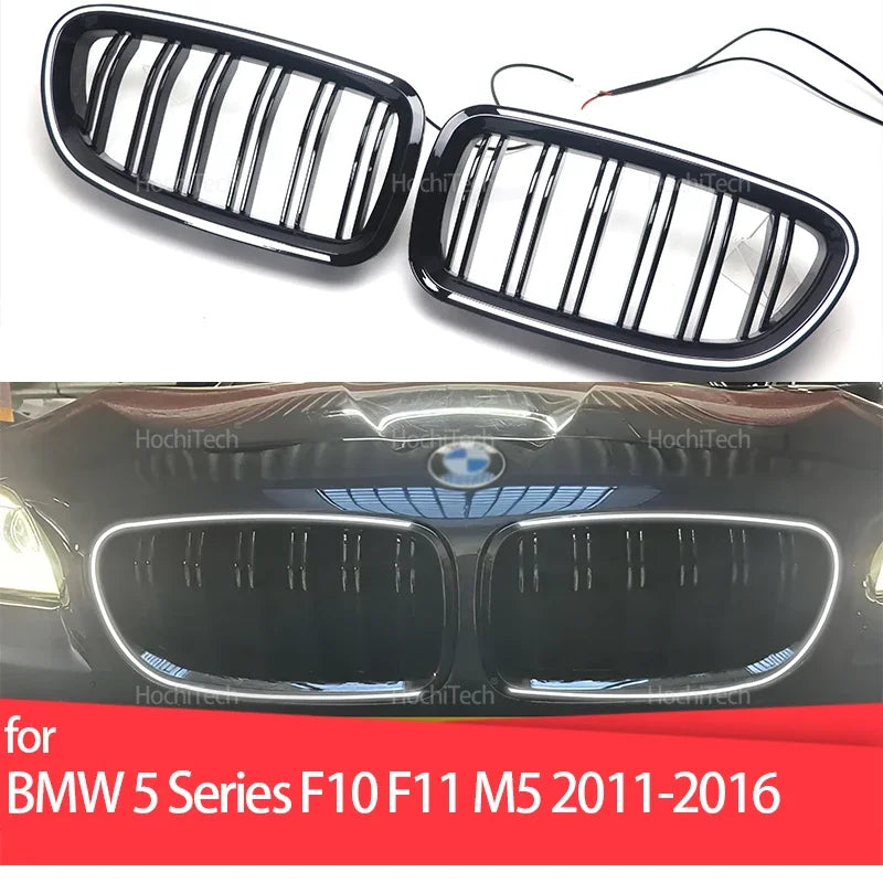 Inkstų grotelės blizgaus juodo ABS BMW 5 serijai F10 F11 M5