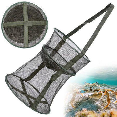 Folding Fishing Net - Durable, Portable, and Versatile Trap for Fish &amp; Crabs