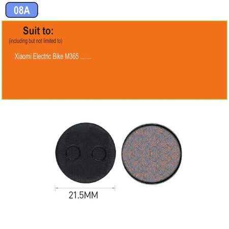 MTB Hydraulic Disc Brake Pads Semi-Metallic 4pcs &ndash; Durable 2pair 08A