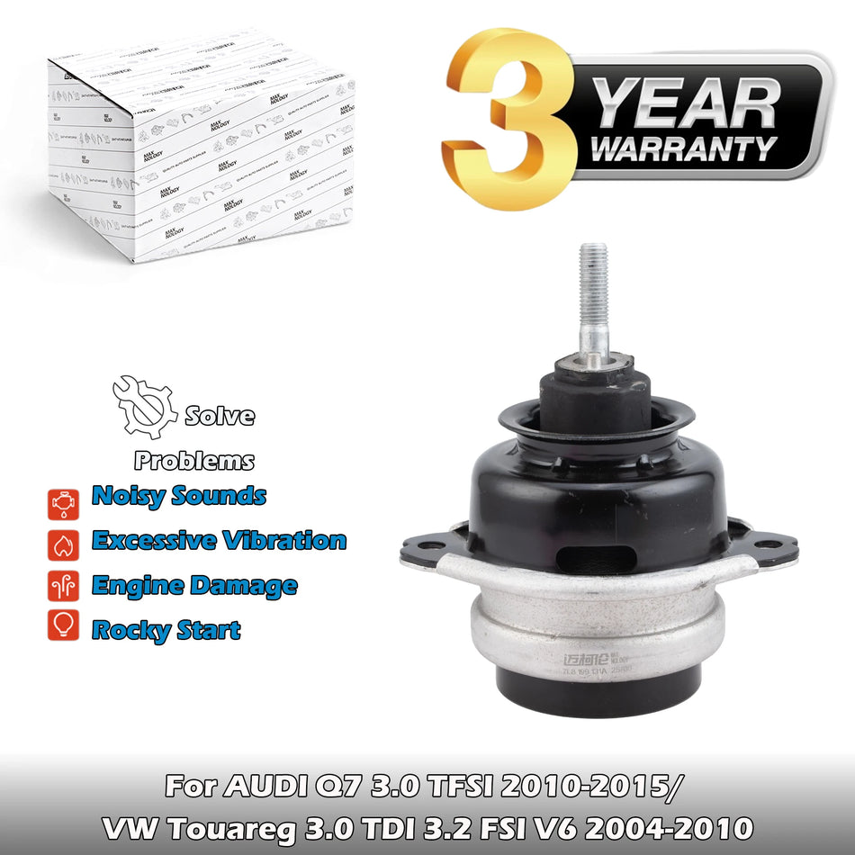 Hydro-kumi ja metalli moottorin kiinnitykset roiskesuoja Audi Q7 ja VW Touareg