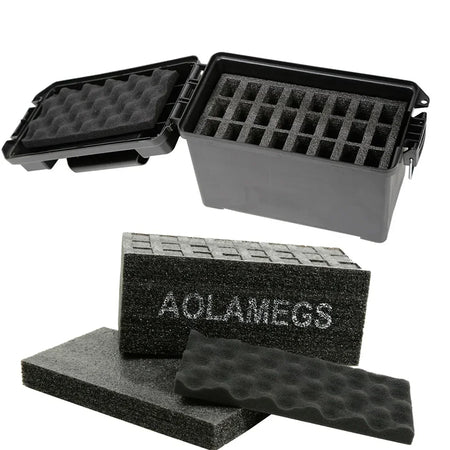 AMMO 50-P Plastic Box - Foam Pistol Magazine Holder