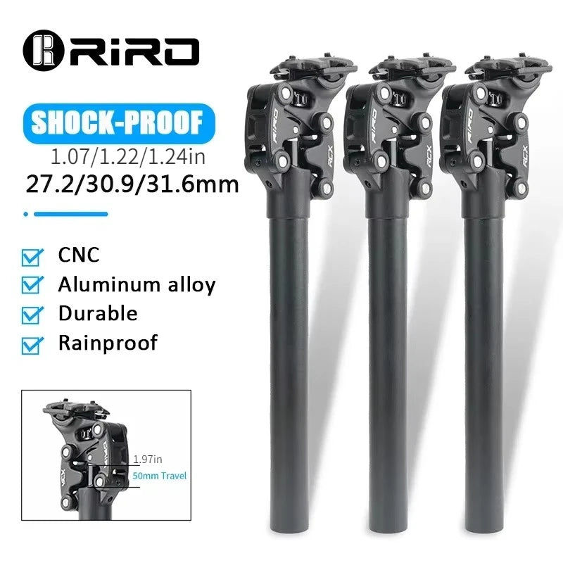 Ovjesna sjedala za XC brdske bicikle, aluminij, 27.2-28.6mm, 250-400mm