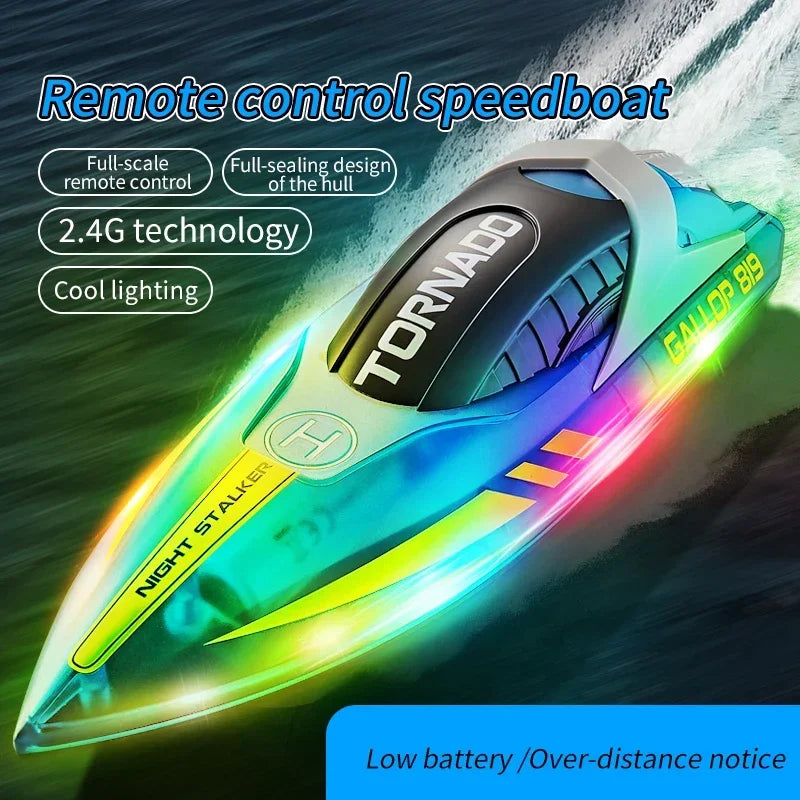 HJ819 RC Boat &ndash; Luminous LED Night Glow RC Racing Boat