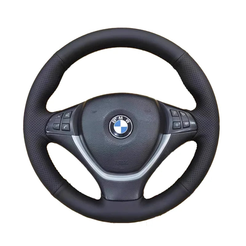 Housse de volant en cuir noir antidérapante pour BMW F20 F21 F22 F23 F30 F31 F34 F32 F33 F36