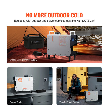 SucceBuy Diesel Heater 2/8KW 12V/24V All In One &ndash; Bluetooth