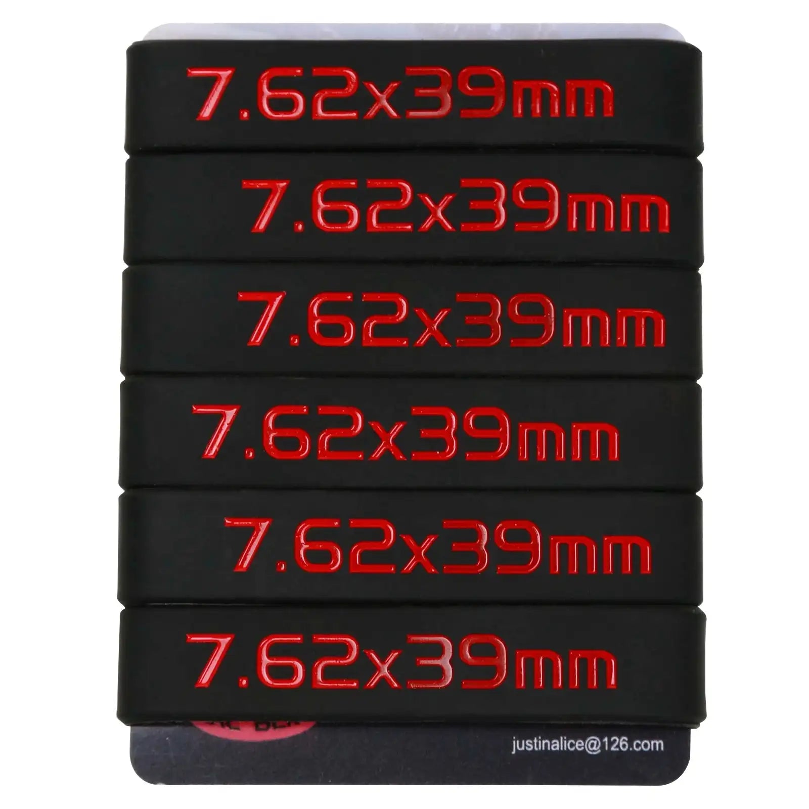 6 Pack Magazine Marking Bands &ndash; Multicolor For 7.62x39 7.62x39 Red 6Pcs