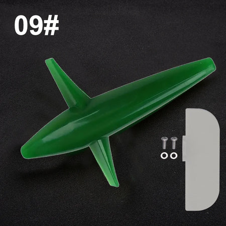 7" Offshore Tuna Lure - Adjustable Rudder &amp; SS316 Screw Dark Green / 7inch