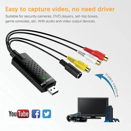 USB Video Capture Card Converter