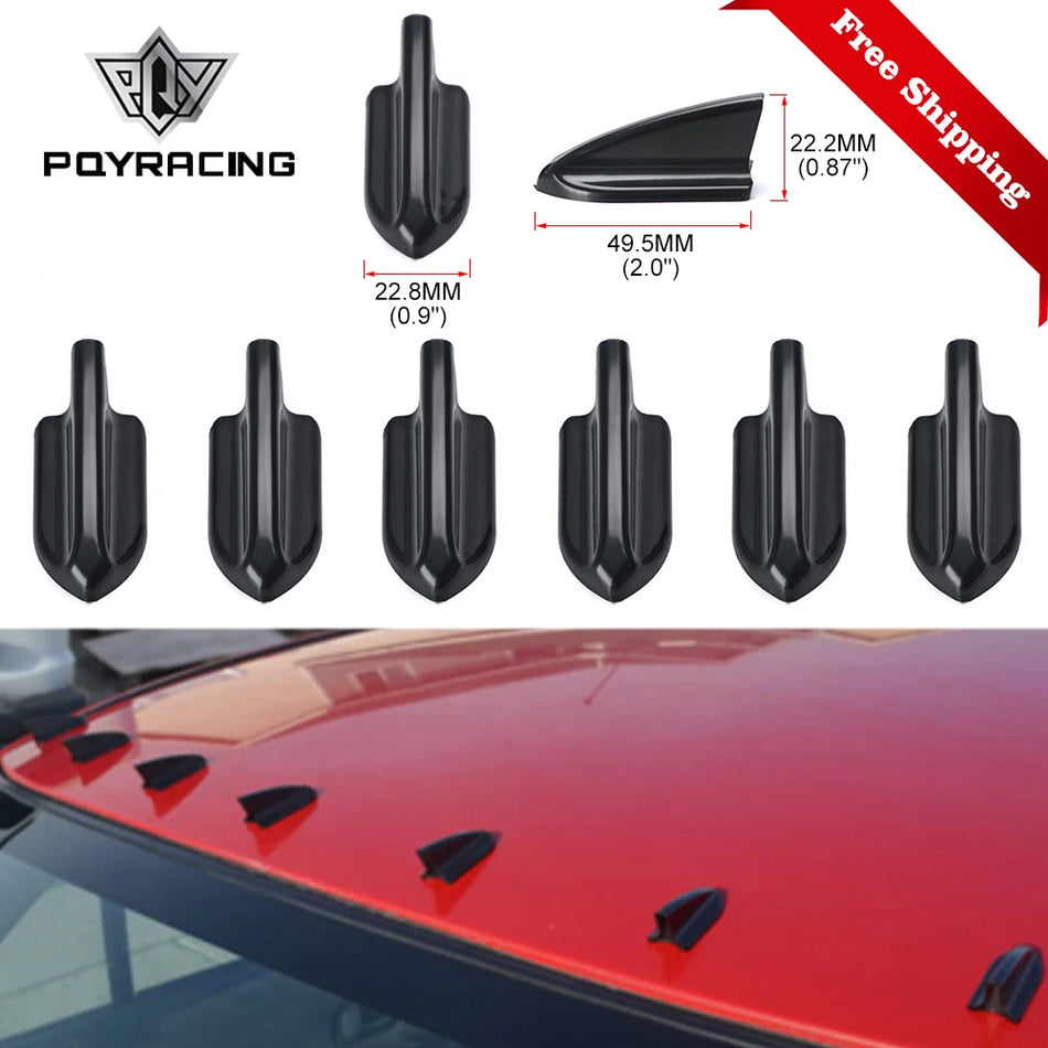 PQY WSS11 Spoiler-Wing-Kit, UV-geschützte ABS EVO-Stil Dachflossen
