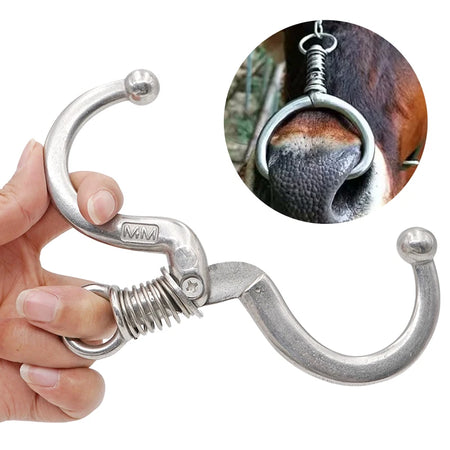 1Pc Cattle Nose Rings Stainless Steel Clamp &ndash; Durable