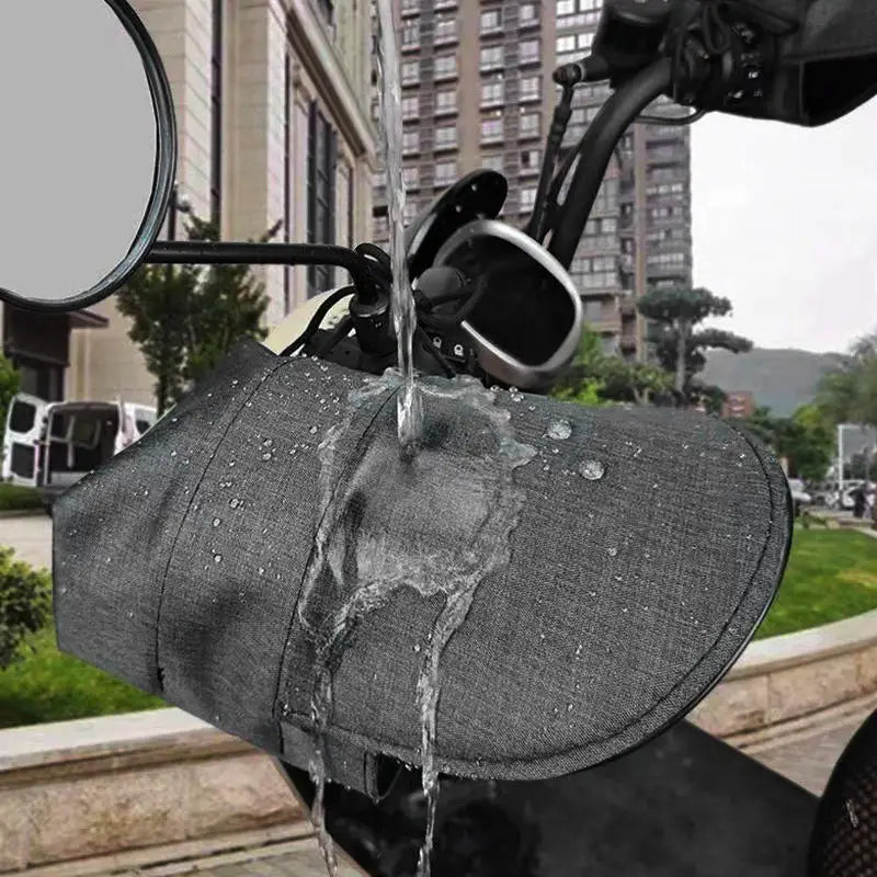 Bigsweety Waterproof Motorcycle Handlebar Gloves with Sun Protection