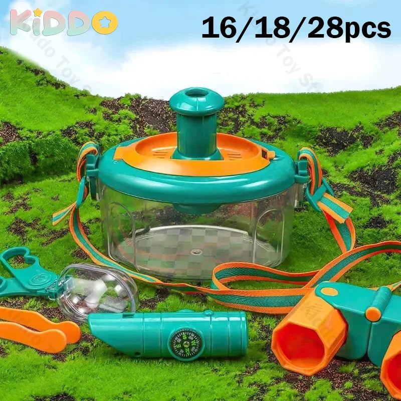 Набор исследователя для детей: увеличительное стекло для насекомых и сачок для бабочек для приключений на природе на открытом воздухе