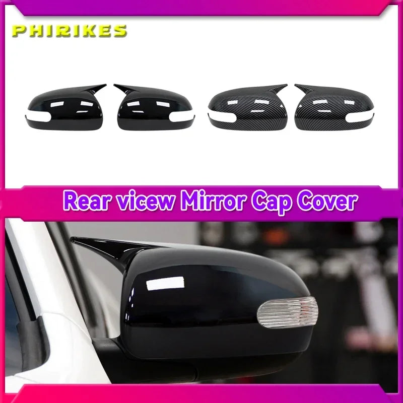 Tampa do Espelho Kia em ABS com Acabamento em Fibra de Carbono para Forte Cerato Ceed