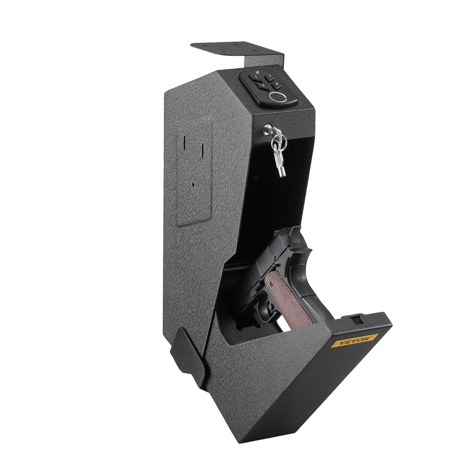Cofre de Pistola com Impressão Digital Montagem na Parede Aço de 18 Gauge