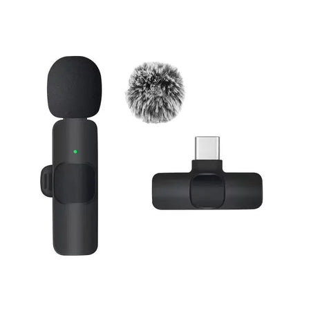 KEBIDUMEI 2.4G Wireless Lavalier Microphone Portable Audio Video Recording for iPhone Android Live Broadcast Gaming Phone by InterCyprus Trading Ltd