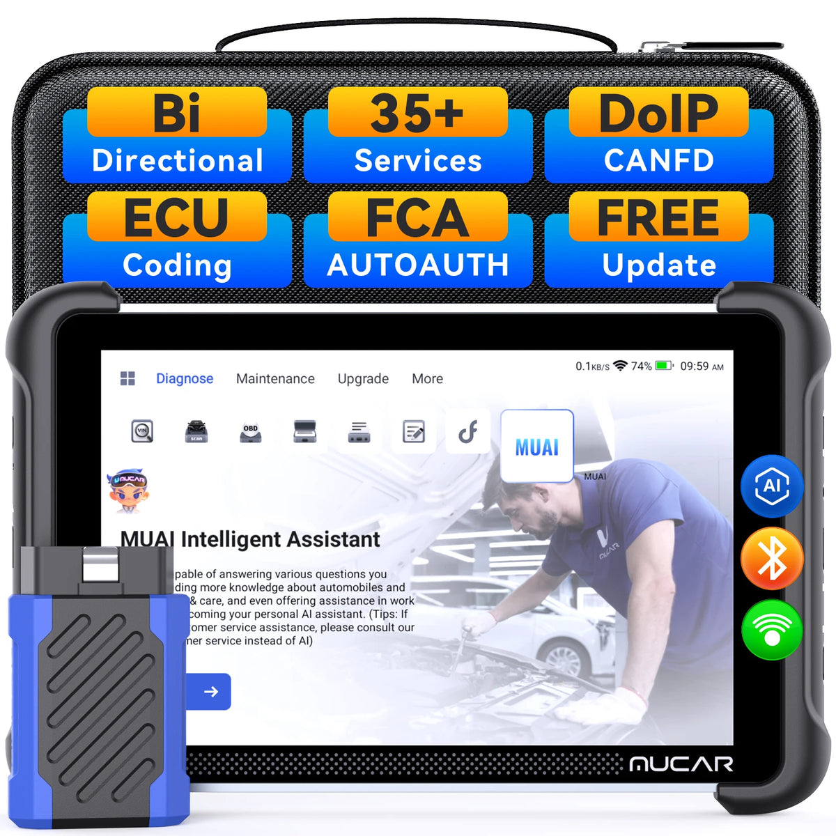 ThinkCar MUCAR 892BT &ndash; AI Bidirectional ECU Coding Tool MUCAR 892BT / brazil