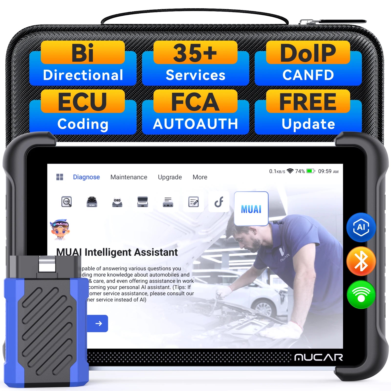 ThinkCar MUCAR 892BT &ndash; AI Bidirectional ECU Coding Tool MUCAR 892BT / brazil