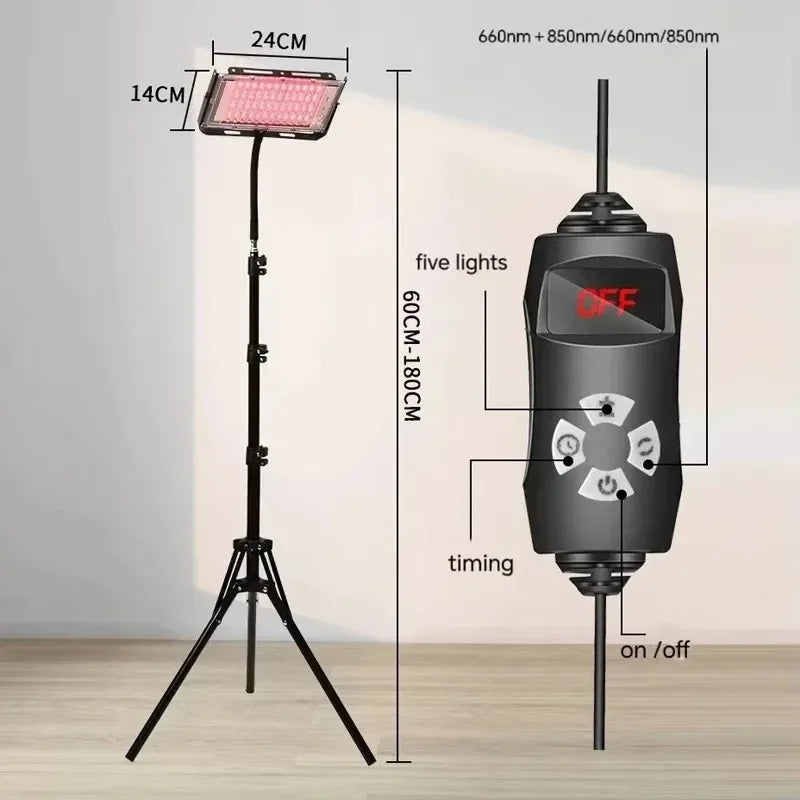 Vilnason Red Light Lamp for Body &ndash; Adjustable Stand