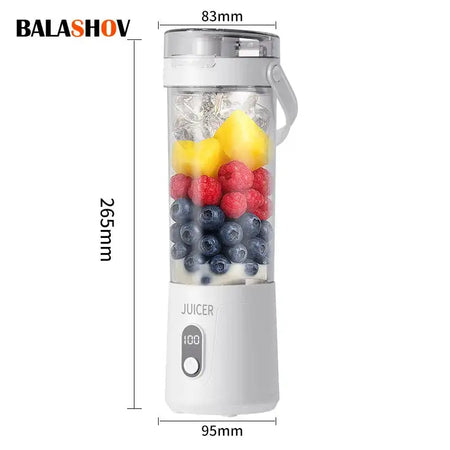 Portable Juicer Cup 600ml USB Rechargeable Multifunctional