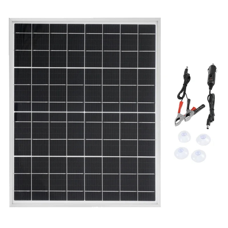 300W Solar Panel &ndash; High Efficiency 18V Aluminum Frame only 1pcs black