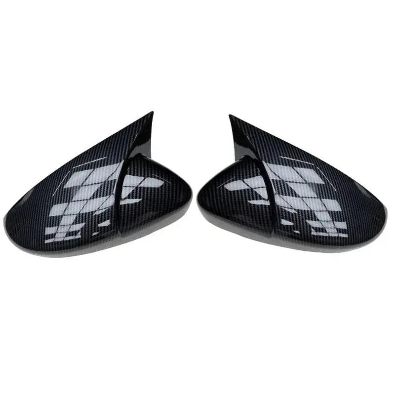 for Scirocco PASSAT Beetle 2009-2018 Black Door Side Wing Rearview Mirror Ox Horn Cover Cap Car Accessories by InterCyprus Trading Ltd