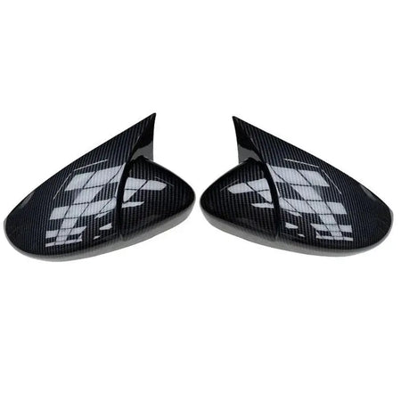 for Scirocco PASSAT Beetle 2009-2018 Black Door Side Wing Rearview Mirror Ox Horn Cover Cap Car Accessories by InterCyprus Trading Ltd