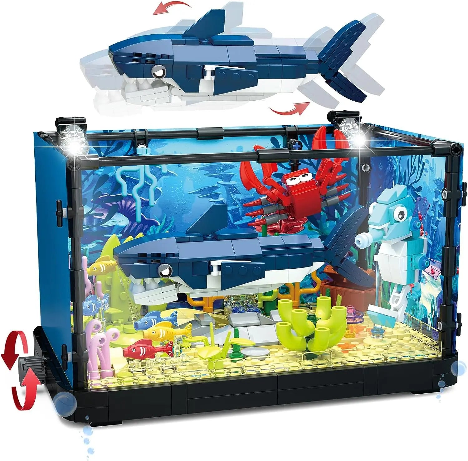 MOC Ocean Fish Tank Building Block Set &ndash; Creative Play