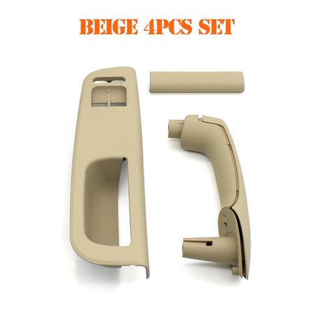 LHD Car Window Switch Cover Panel &ndash; Premium Replacement for Volkswagen Vehicles Beige 4pcs