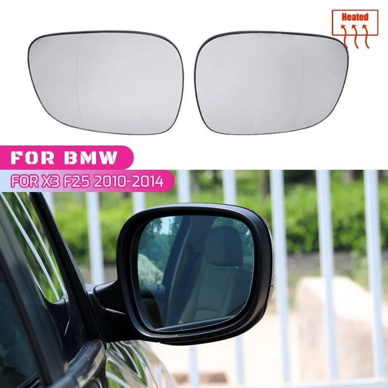 Šildomas šoninio veidrodžio stiklo keitimas BMW X1 E84 X3 F25