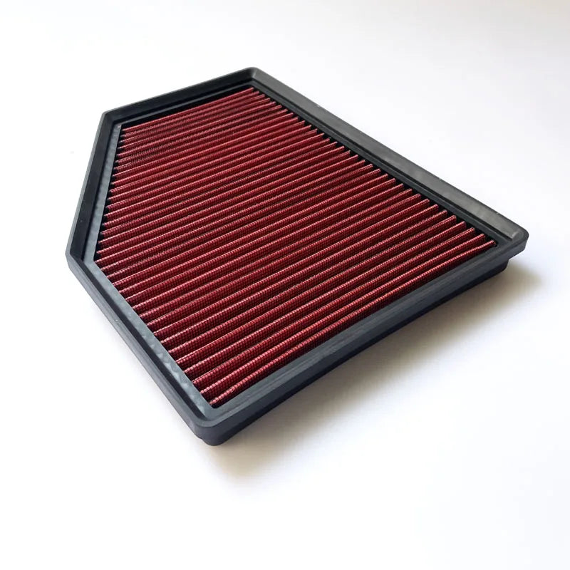 High Flow Air Filter for BMW 530e Sport Intake Nonwoven Fabric Red Black Finish Enhanced Airflow