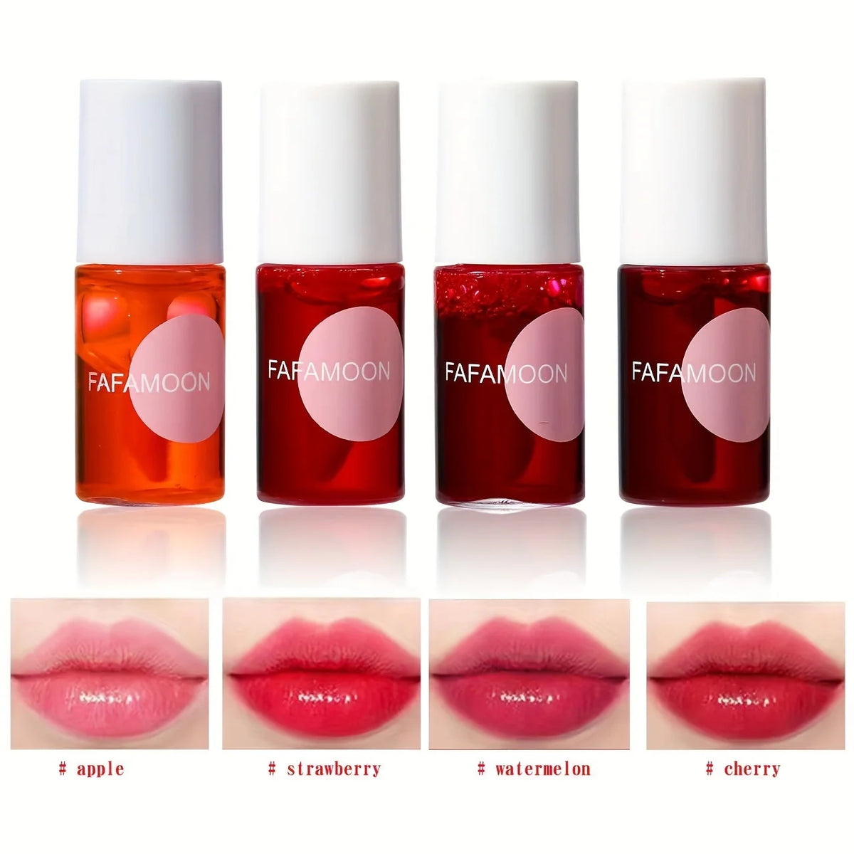 Fruity Waterproof Lip Tint by fafamoon 4pcs