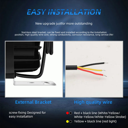 KEVANLY Motorcycle LED Spot Light &ndash; Five Versatile Light Modes