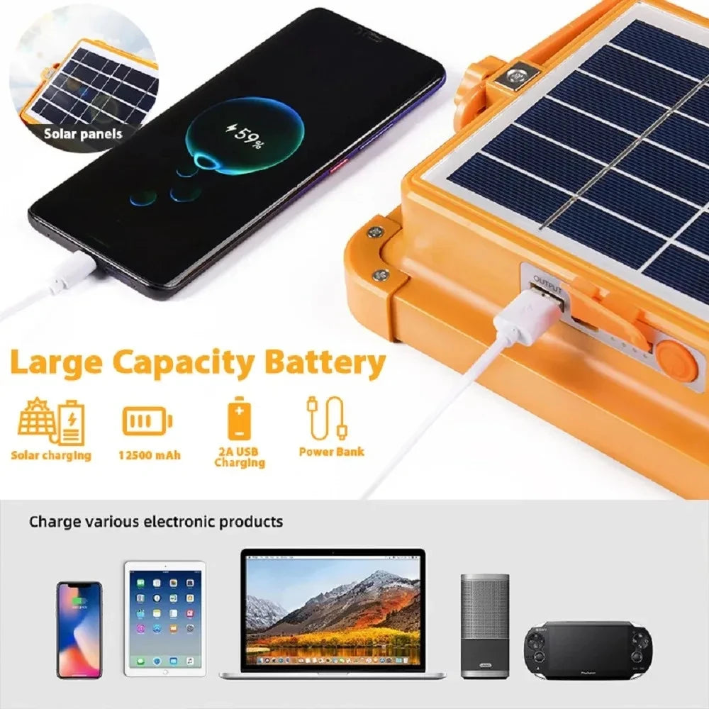 Camping Lantern 20000mAh &ndash; Solar Rechargeable Power Bank