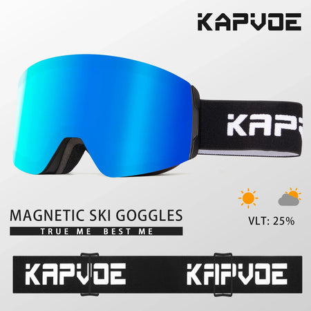 Kapvoe Photochromic Ski Goggles &ndash; Magnetic Anti-Fog Lenses