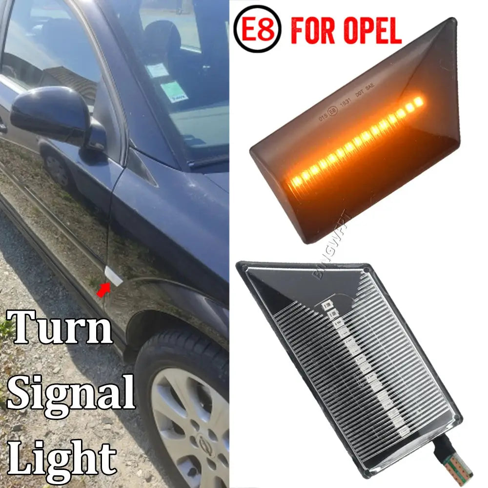 2PCS For Opel Vectra C 2002-2008 For Opel Signum 2003-2008 Led Dynamic Side Marker Turn Signal Light Sequential Blinker by InterCyprus Trading Ltd