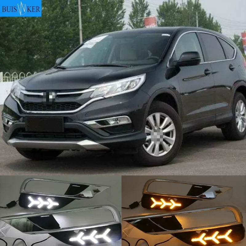 Два шт. Honda CRV DRL Дневные ходовые огни Поворотный сигнал