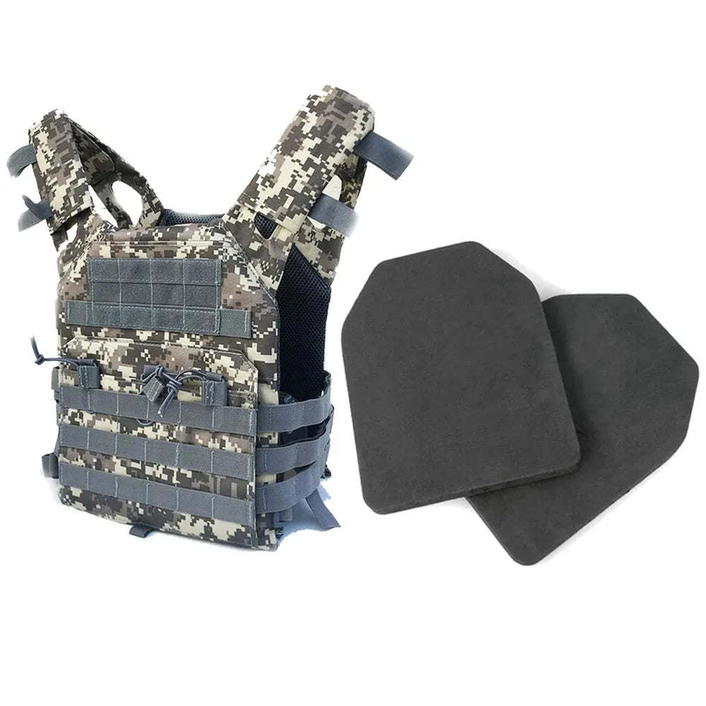 600D Molle Plate Carrier JPC Vest &ndash; Lightweight EVA Foam ACU with EVA Plate