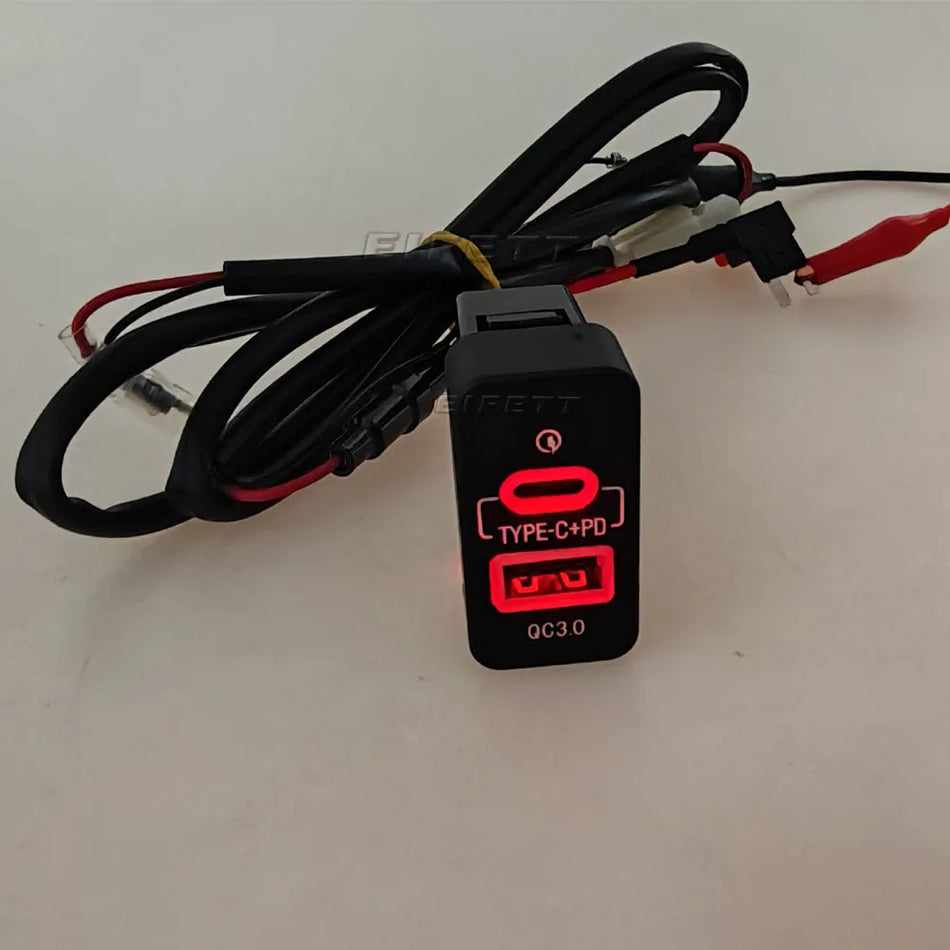 Typ C PD QC3.0 Gniazdo USB do ładowania w samochodzie dla Haval M6 H6 Wingle 5 Wingle 6