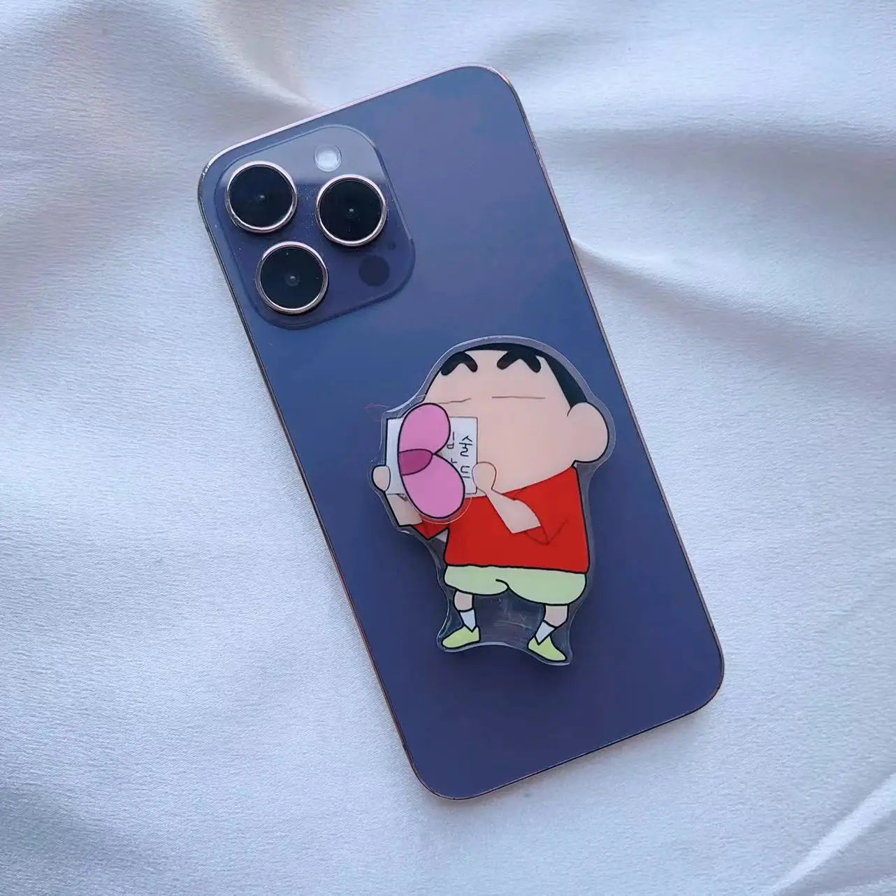 Crayon Shin-chan 3D Cute Cartoon Phone Socket Folding Holder Crayon Shin-chan 2