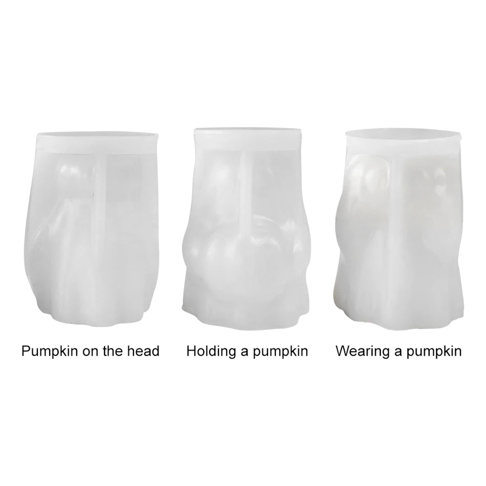 Halloween Spöke Ljusform i Silikon för Resin DIY