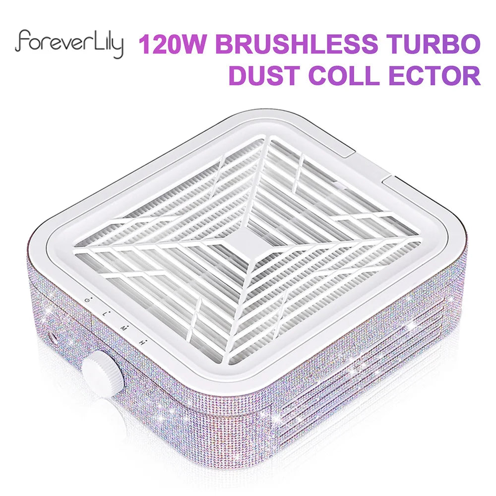 Diamond Nail Dust Collector &ndash; Powerful Brushless Suction System