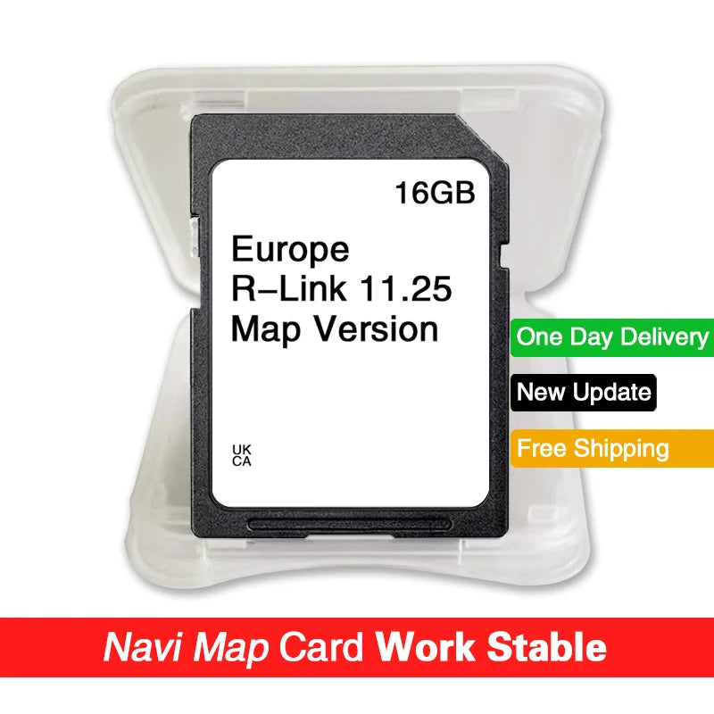 R-LINK 11.25 &ndash; Europe Maps Plug and Play Sat Nav Card CHINA / R-LINK 11.25