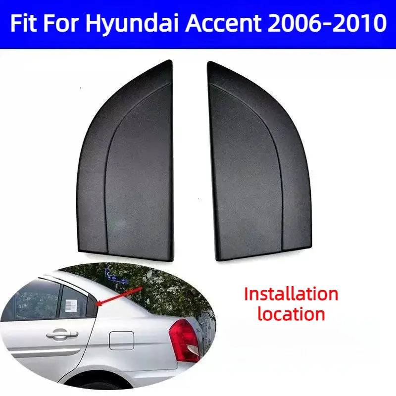 Left Right Rear Door Delta Molding for Hyundai Accent 06-10 by InterCyprus Trading Ltd