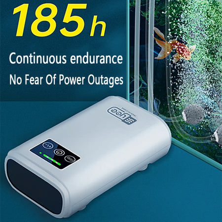 Aquarium Oxygen Pump USB Battery - Portable 6000mAh