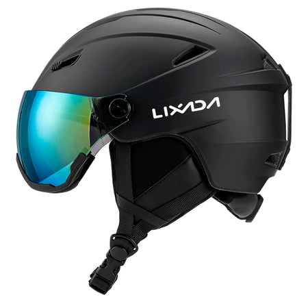 LIXADA Integrated Ski Helmet &ndash; Removable Visor Goggles black / M