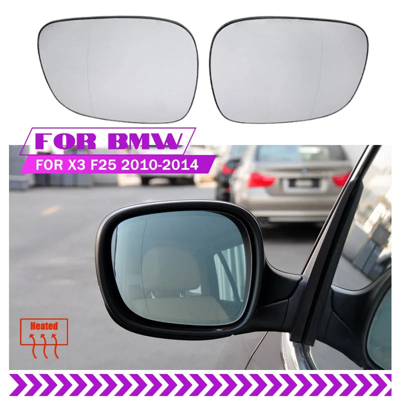 Apkures Platas Leņķa Spoguļa Stikls BMW X1 X3 E84 F25 Aizvietošana