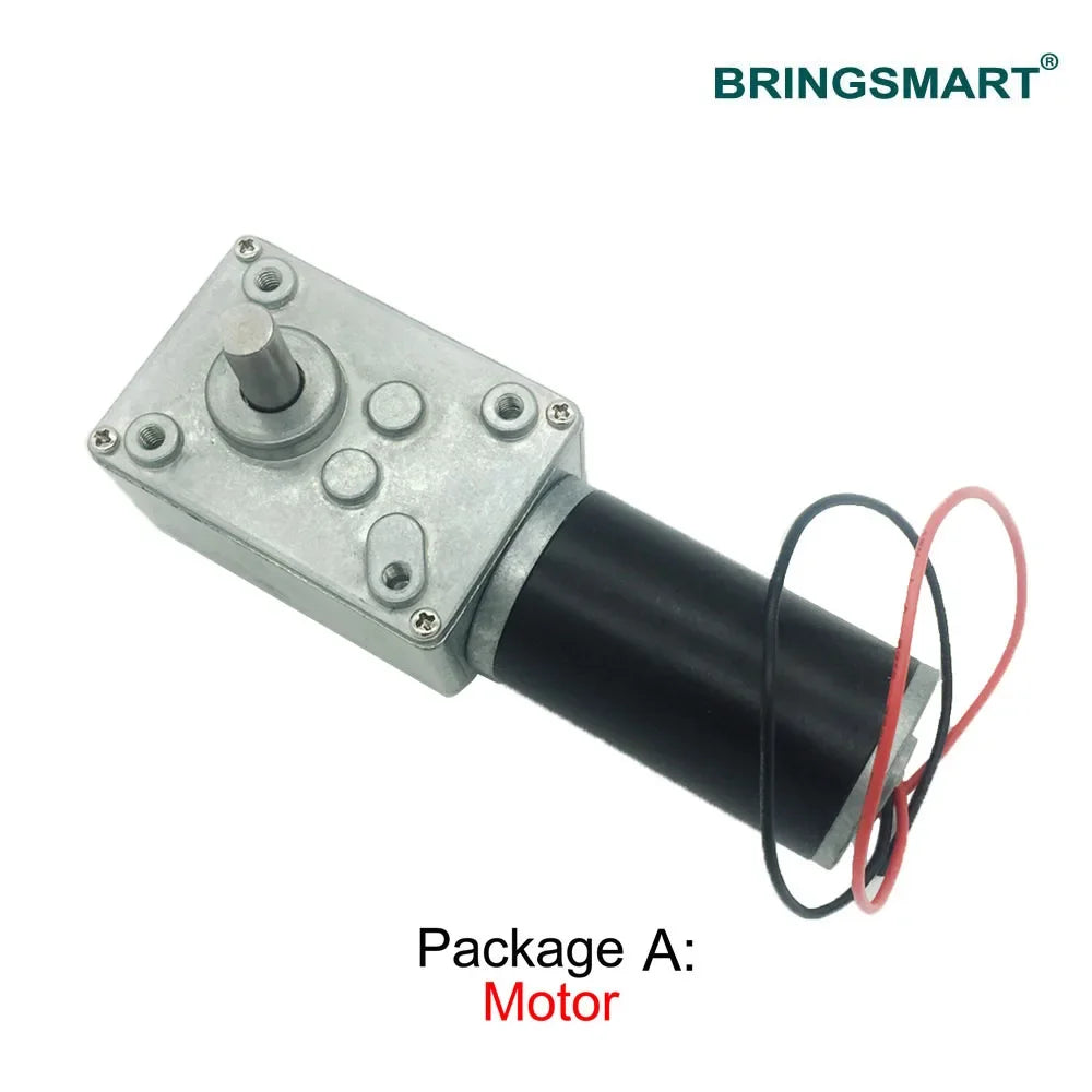 Bringsmart High Torque DC Gear Motor 12V/24V with Speed Controller