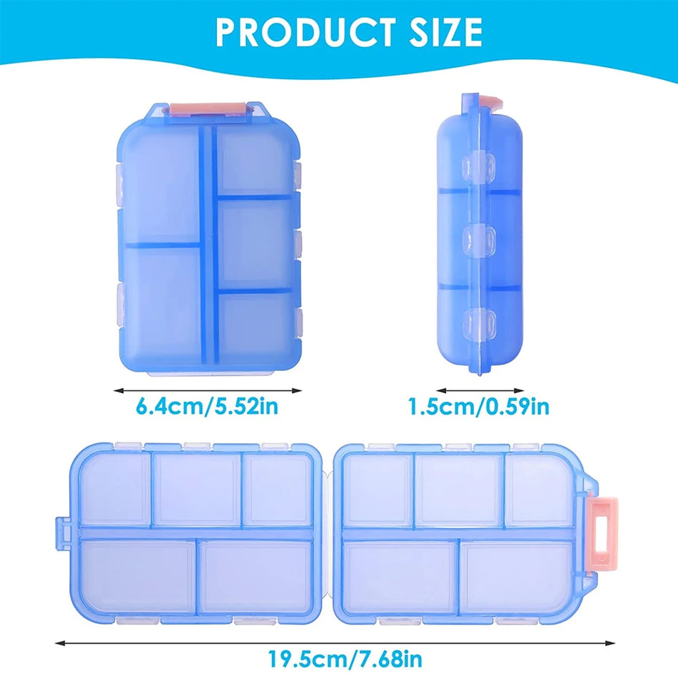 YQQGD Pill Organizer &ndash; Moisture Proof Portable Design