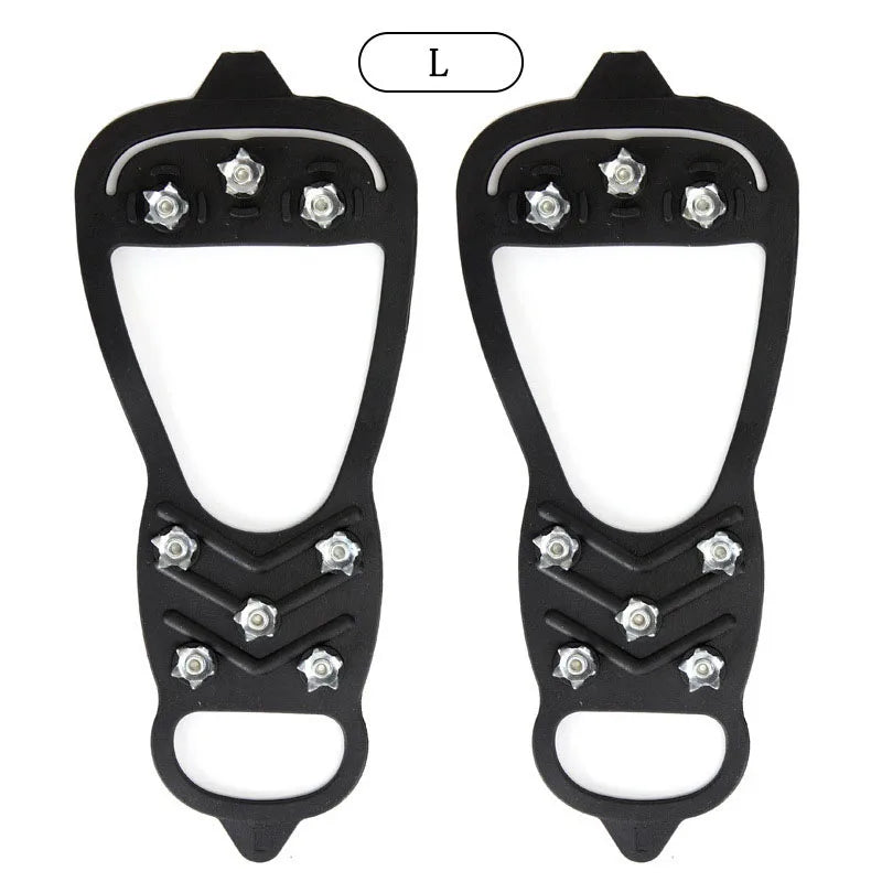 Professional Ice Crampons with 8 Anti-Skid Studs for Maximum Grip L for EU41-45